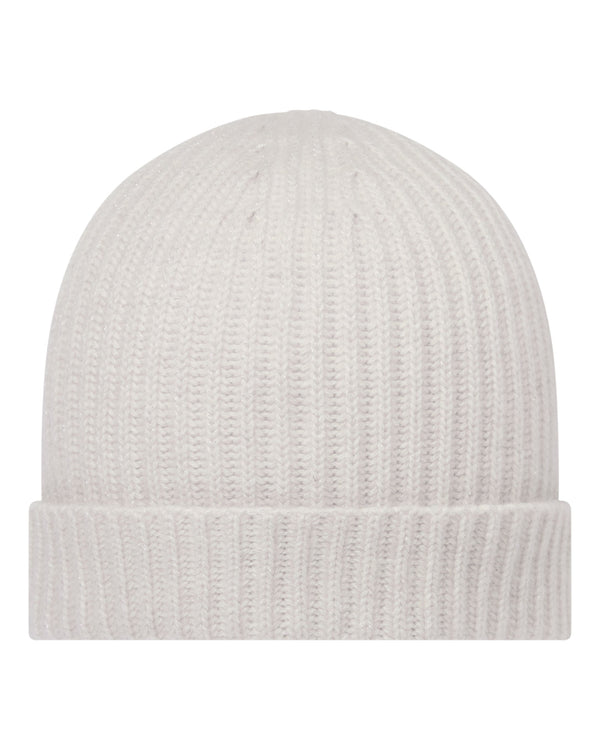 Women's Ribbed Cashmere Hat With Lurex 1