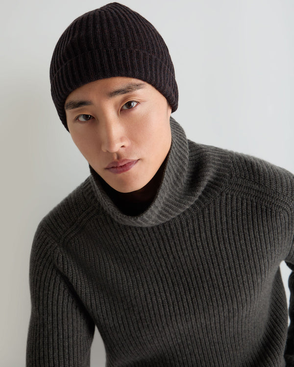 Unisex Ribbed Cashmere Hat 5