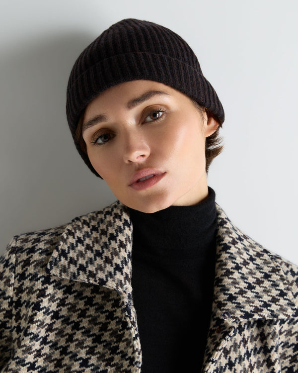Unisex Ribbed Cashmere Hat 2
