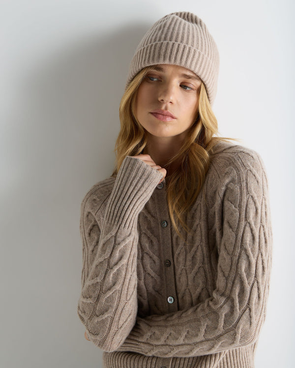 Unisex Ribbed Cashmere Hat 2