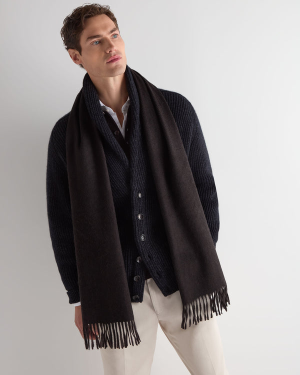 Unisex Large Woven Cashmere Scarf 4