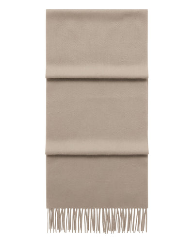 N.Peal Unisex Large Woven Cashmere Scarf Cashew Brown