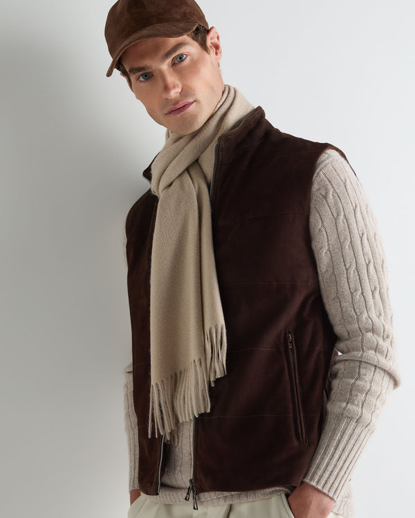 Unisex Large Woven Cashmere Scarf 2
