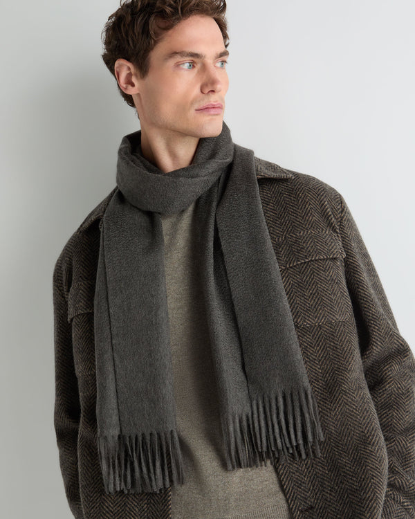 Unisex Large Woven Cashmere Scarf  3
