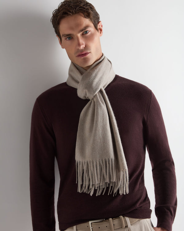 Unisex Large Woven Cashmere Scarf 3