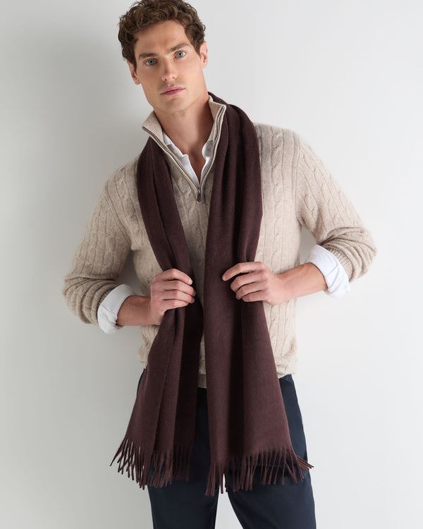 Unisex Large Woven Cashmere Scarf 3