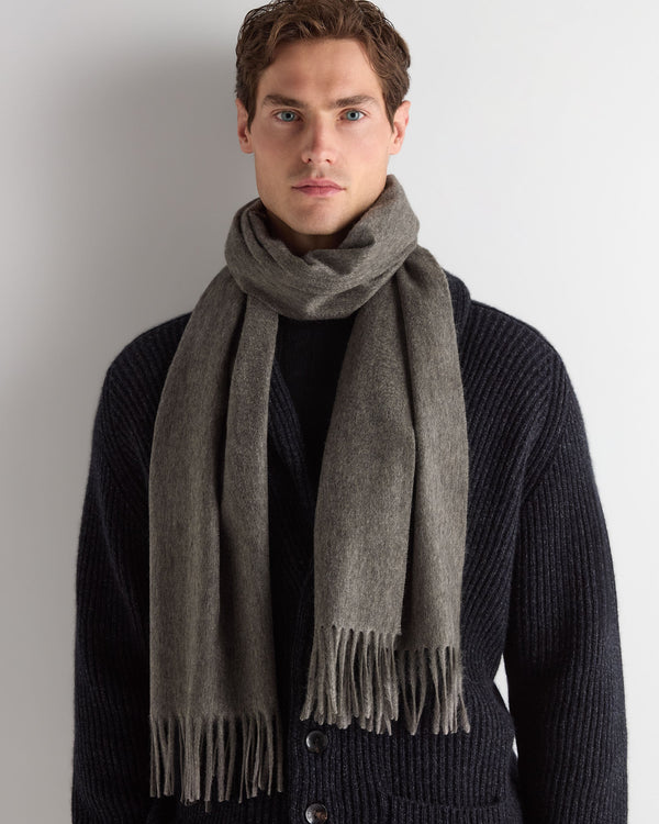 Unisex Large Woven Cashmere Scarf 5