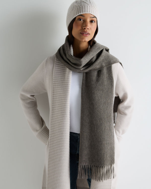 Unisex Large Woven Cashmere Scarf 4