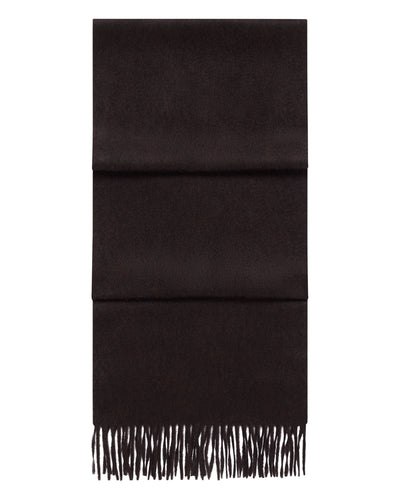 N.Peal Unisex Woven Cashmere Scarf Cocoa Brown