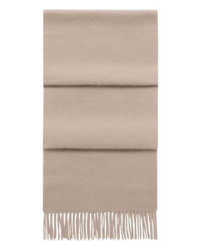 N.Peal Unisex Woven Cashmere Scarf Cashew Brown