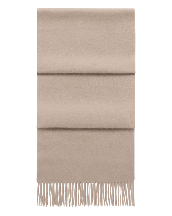 N.Peal Unisex Woven Cashmere Scarf Cashew Brown