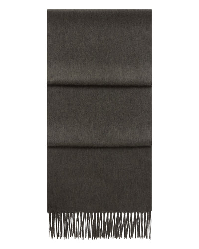 N.Peal Unisex Woven Cashmere Scarf Grey Moss