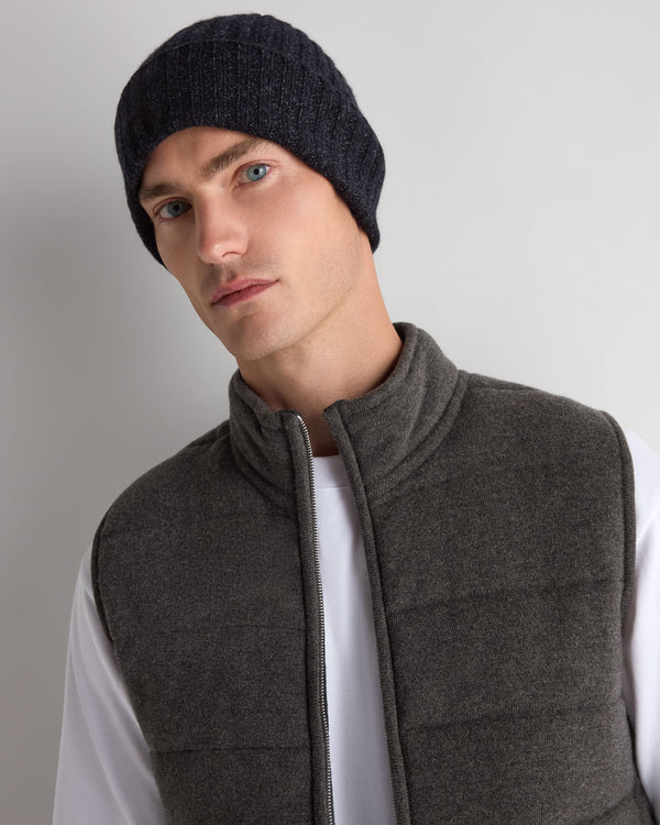 Unisex Chunky Ribbed Cashmere Hat 3