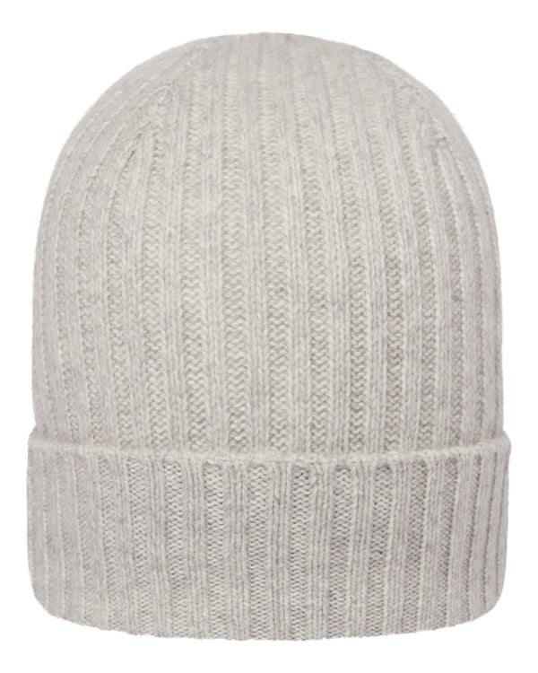 Unisex Chunky Ribbed Cashmere Hat 1