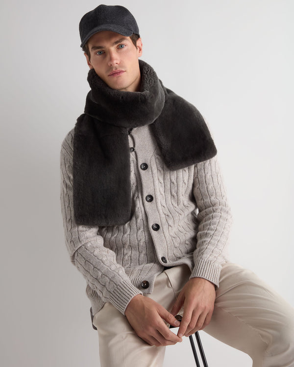 Unisex Long Fur Scarf  5