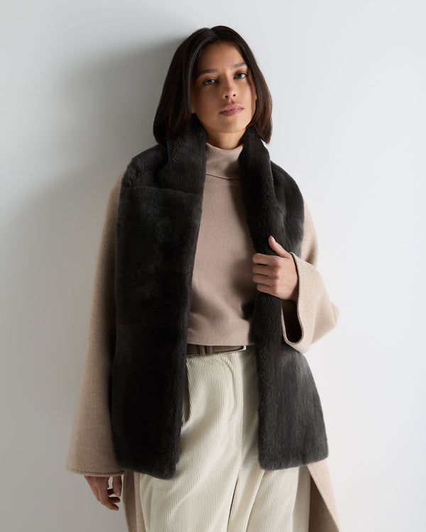 Unisex Long Fur Scarf  4