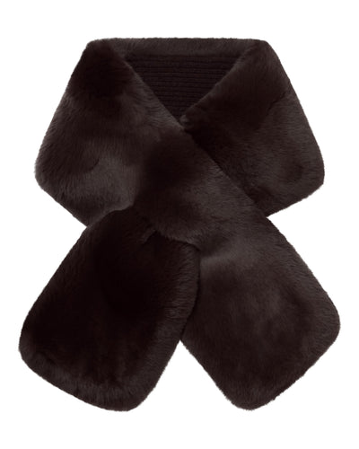 N.Peal Unisex Fur Neckwarmer Cocoa Brown