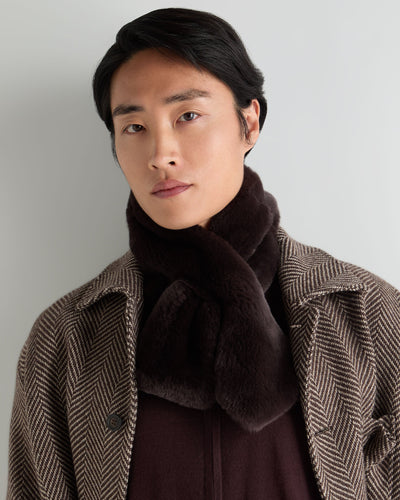 N.Peal Unisex Fur Neckwarmer Cocoa Brown