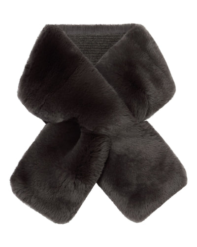 N.Peal Unisex Fur Neckwarmer Grey Moss
