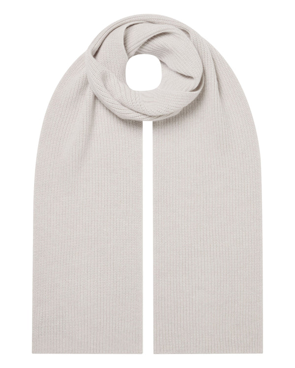 Women's Ribbed Cashmere Scarf With Lurex 1