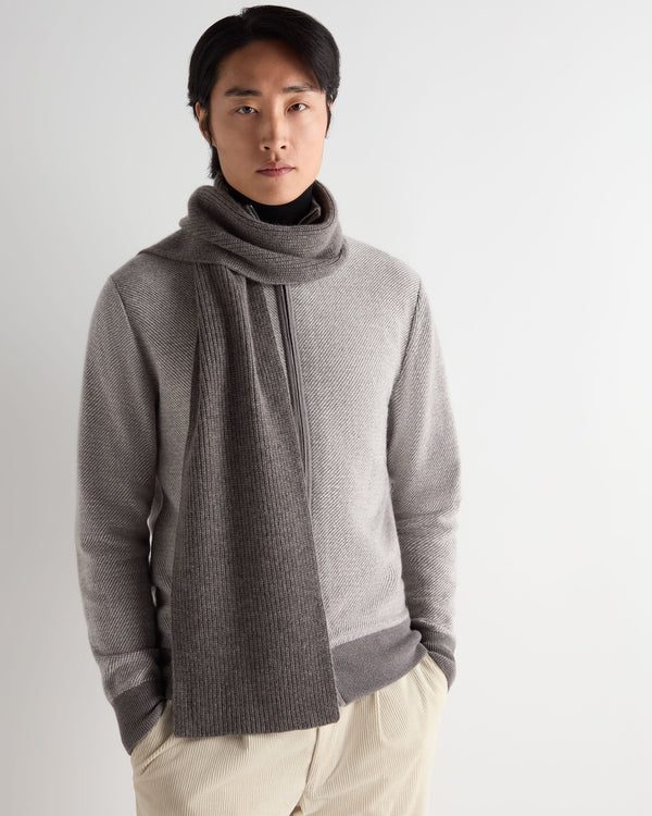 Unisex Ribbed Cashmere Scarf 3