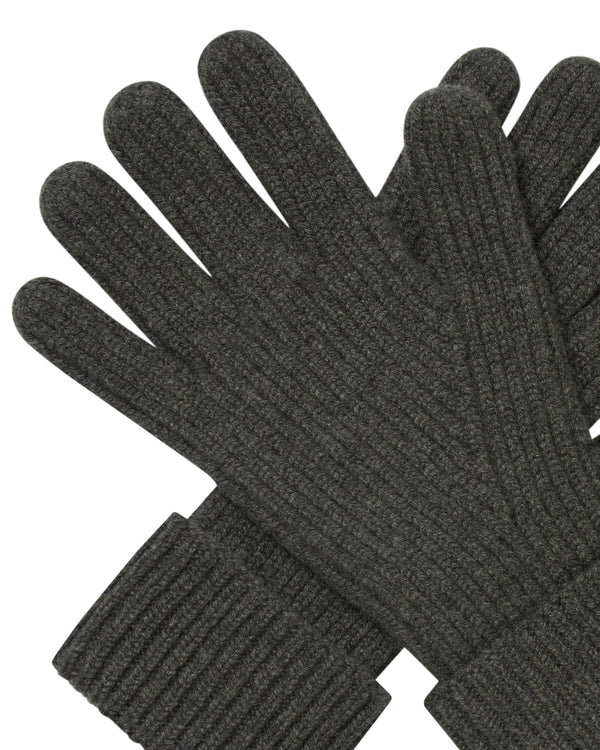 Men's Ribbed Cashmere Gloves  2