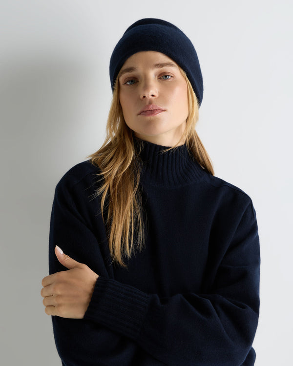 Unisex Double Layer Cashmere Beanie 2