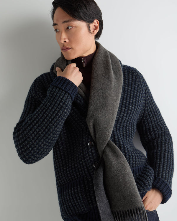 Unisex Doubleface Woven Cashmere Scarf 6