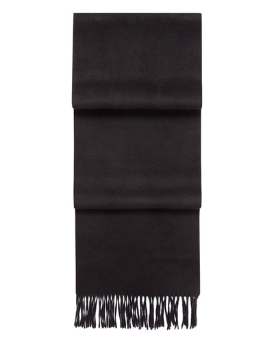 N.Peal Unisex Doubleface Woven Cashmere Scarf Navy Blue