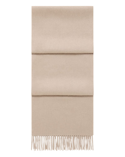 N.Peal Unisex Doubleface Woven Cashmere Scarf Oatmeal Brown