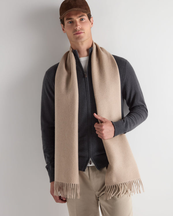 Unisex Doubleface Woven Cashmere Scarf 3