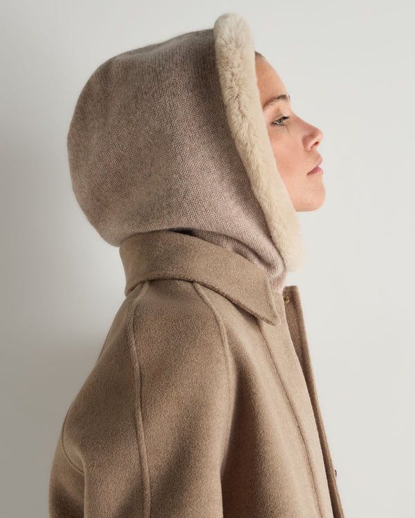 Women's Fur Trim Ski Hood 4