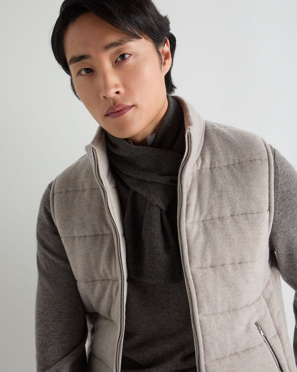Men's Two Tone Small Cashmere Scarf  2