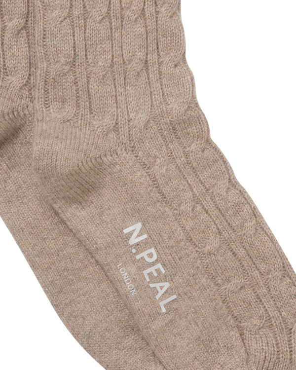 Women's Cable Cashmere House Socks 2