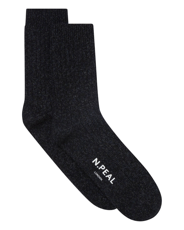 Men's Rib Cashmere House Socks 1