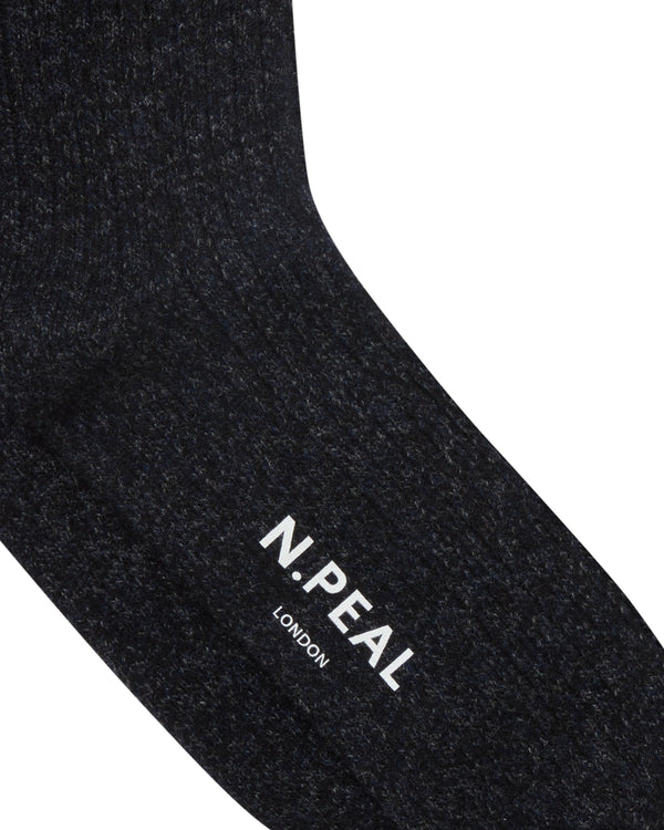 Men's Rib Cashmere House Socks 2