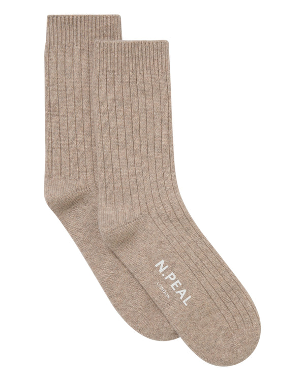 Women's Rib Cashmere House Socks 1