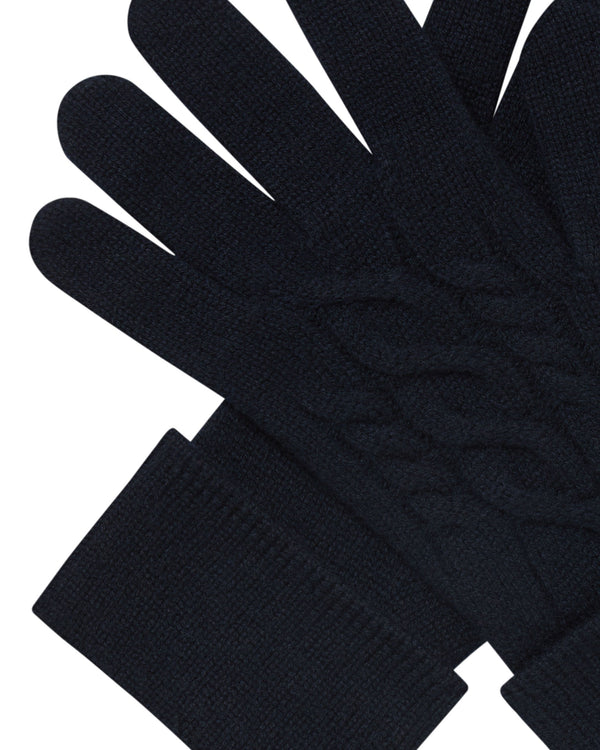 Women's Cable Cashmere Gloves 2
