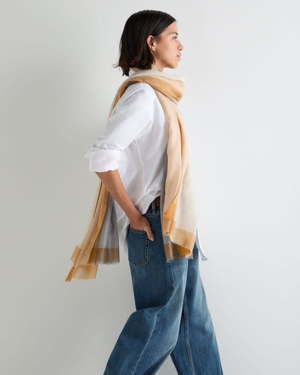 Women's Bordered Cashmere Pashmina 3