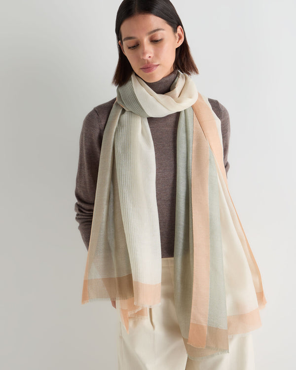 Women's Bordered Cashmere Pashmina 3