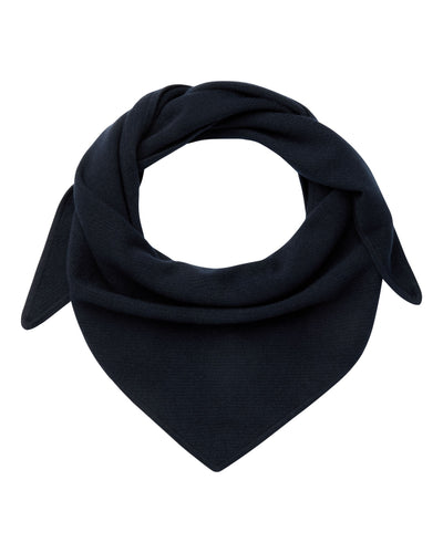N.Peal Unisex Silk Cashmere Scarf Navy Blue