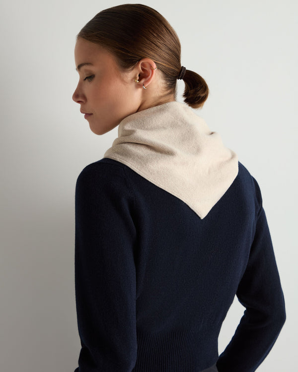Unisex Silk Cashmere Scarf Sandstone 2