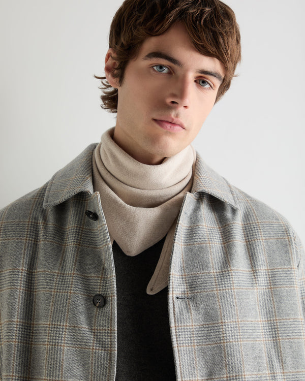 Unisex Silk Cashmere Scarf Sandstone 6
