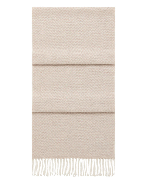 Unisex Herringbone Woven Cashmere Scarf 1