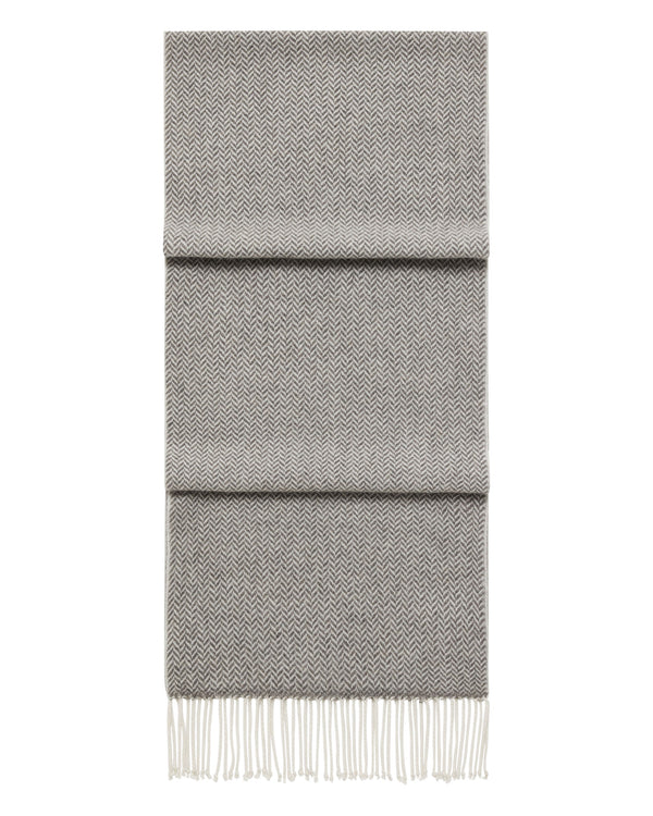 Unisex Herringbone Woven Cashmere Scarf 1