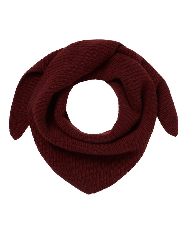 Unisex Ribbed Triangle Cashmere Scarf 1
