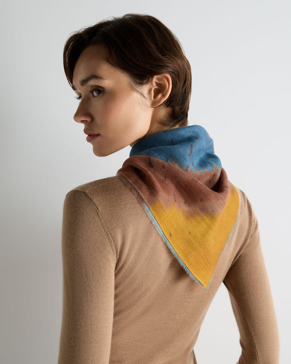 Women's Ombre Print Cashmere Foulard 3