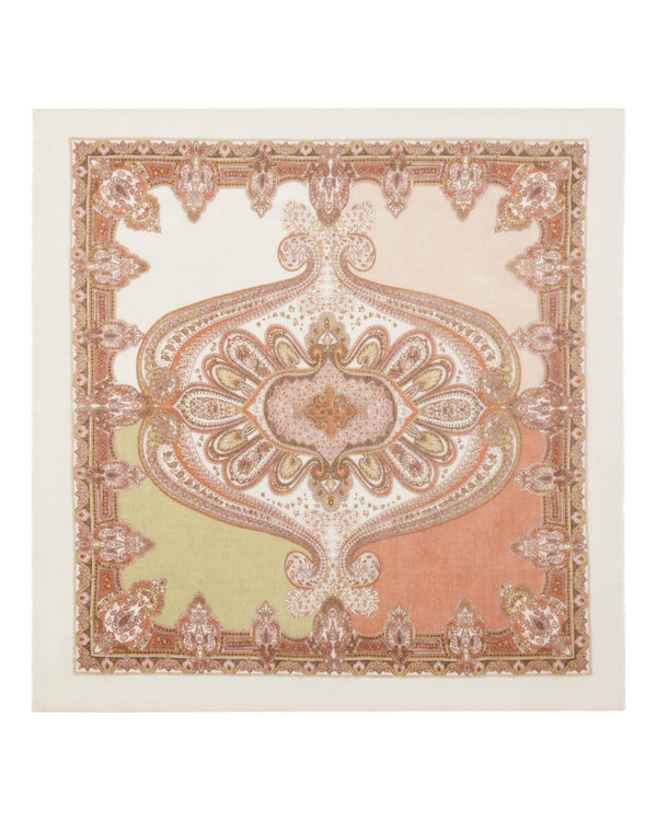 Women's Paisley Print Cashmere Foulard 1