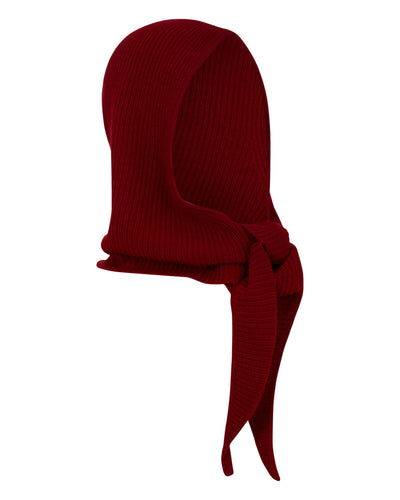 Women's Florence Hooded Cashmere Scarf Rustic Red