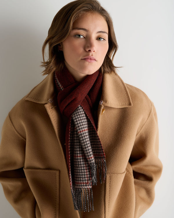 Unisex Cashmere Check Scarf 5